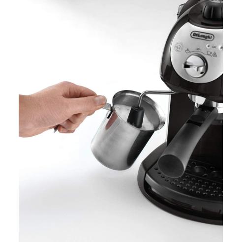 De Longhi - Macchina da caffè per espresso e cappuccino, caffè in polvere o Cialde EC 201.CD.B nera