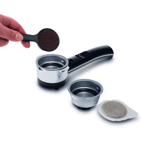 De Longhi - Macchina da caffè per espresso e cappuccino, caffè in polvere o Cialde EC 201.CD.B nera