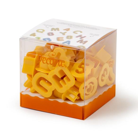 KIT 36 TAGLIAPASTA LETTERE E NUMERI PICCOLI 2 X H 1,6 CM