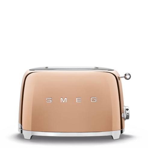 Smeg - Tostapane elettrico 2 fette oro rosa stile retrò anni '50 TSF01RGEU