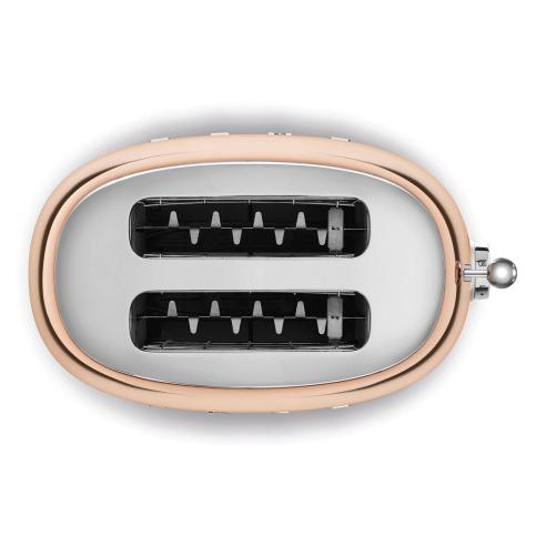 Smeg - Tostapane elettrico 2 fette oro rosa stile retrò anni '50 TSF01RGEU