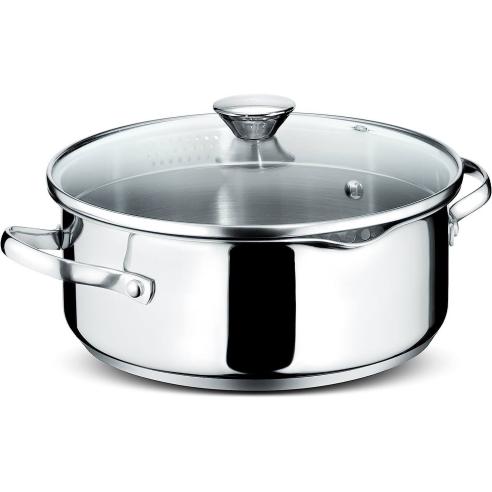 Lagostina - Batteria di pentole in acciaio inox Smart 9 pezzi