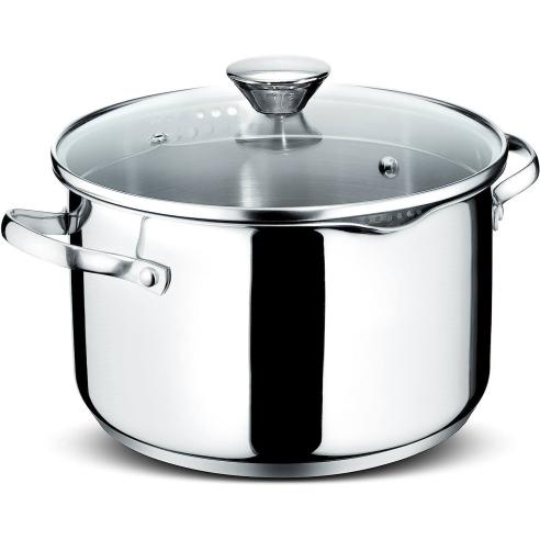 Lagostina - Batteria di pentole in acciaio inox Smart 9 pezzi