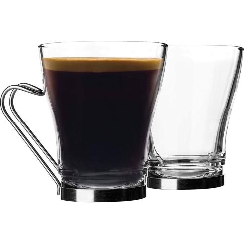 Bormioli - Set 3 tazzine in vetro per cappucino linea oslo 23,5 cl