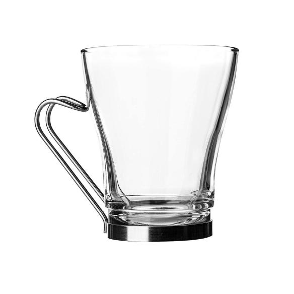 Bormioli - Set of 3 glass cups for cappuccino line oslo 23,5 cl
