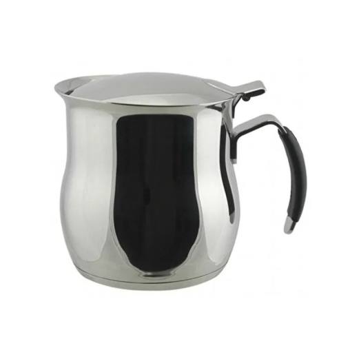 Ilsa - Stainless steel milk boiler with lid for 2 cups 200 ml