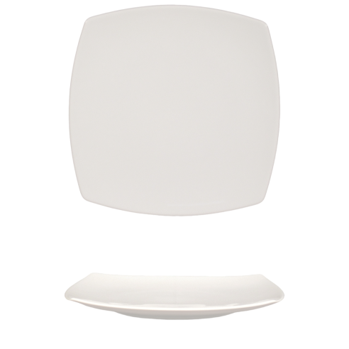 Saturnia - Piatto piano singolo quadrato in ceramica linea tokio da 27 cm