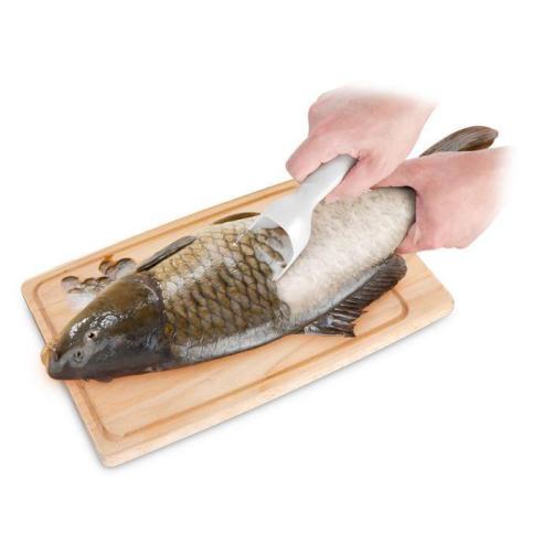 Tescoma - Squama pesce con raccoglitore in plastica linea Presto 18 cm