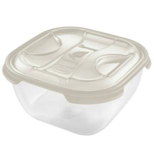 Tontarelli - Contenitore frigo box quadrato in plastica Nuvola da 2 litri