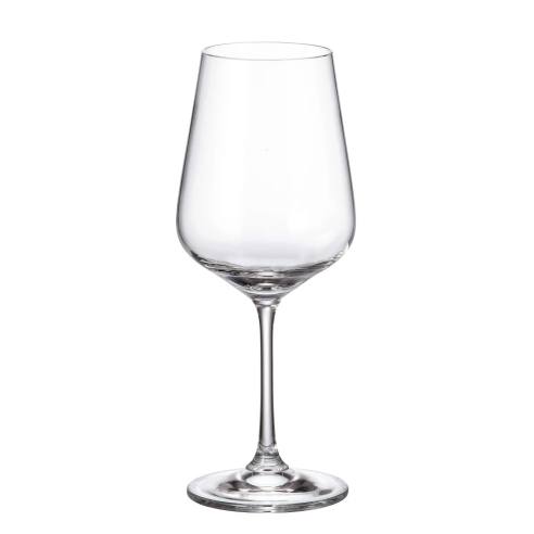 Crystal Bohemia - Set of 6 Strix line wine glasses 450 ml