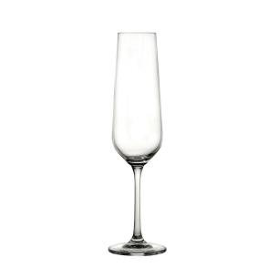 Crystal Bohemia - Set of 6 Strix line champagne flute glasses of 580 ml