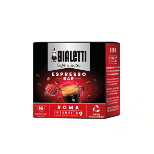 Bialetti - Capsule caffè Roma box 16 pezzi