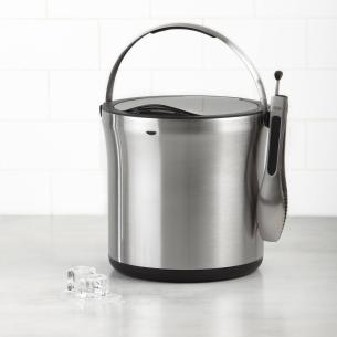 Oxo - Steel secchiello per ghiaccio in acciaio inox con pinza