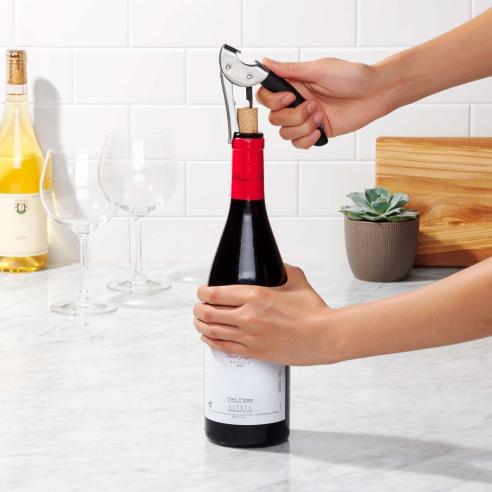 Oxo - Steel cavatappi a doppia leva da cameriere