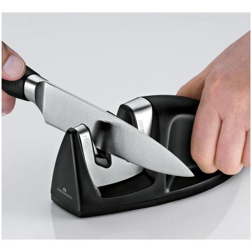 Zassenhaus - Affilacoltelli a 2 fasi in plastica e acciaio inox