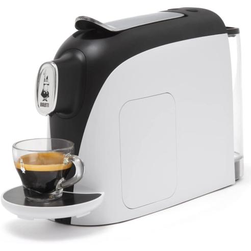 Bialetti - Macchina caffè espresso a capsule Mignon con 32 capsule bianco