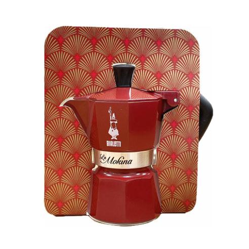 Bialetti - Red "La Mokina" half cup moka coffee maker