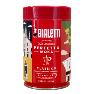 Bialetti - Barattolo caffè macinato perfetto moka 250 grammi Classico