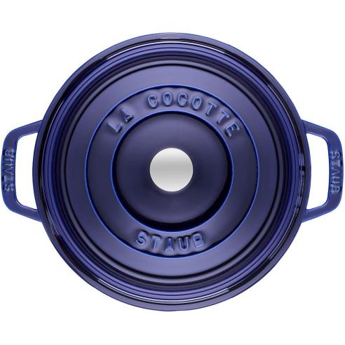 Staub - Round cocotte saucepan in enamelled cast iron 20 cm blue