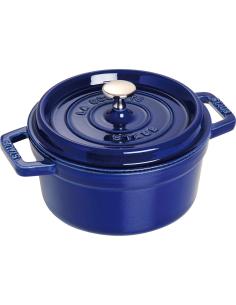 Staub - Round cocotte saucepan in enamelled cast iron 20 cm blue