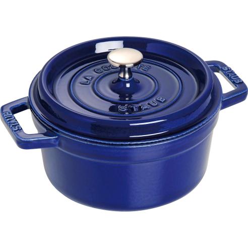 Staub - Round cocotte saucepan in enamelled cast iron 20 cm blue