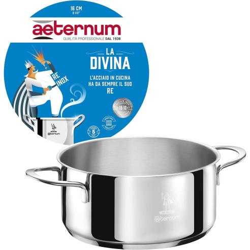 Aeternum - Casseruola in acciaio inox linea Divina 16 cm