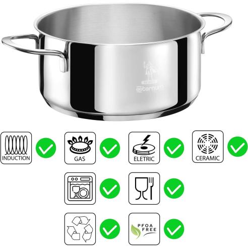 Aeternum - Casseruola in acciaio inox linea Divina 16 cm