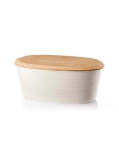 Guzzini - Bread and baked goods container Tierra line 'Made for Nature' Milky white