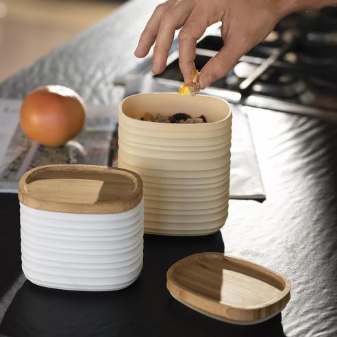 Guzzini - Barattolo Contenitore Tierra S 'Made for Nature' bianco latte