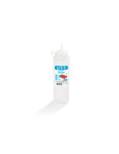 Dispenser bottle for sauces in plastic 500 ml