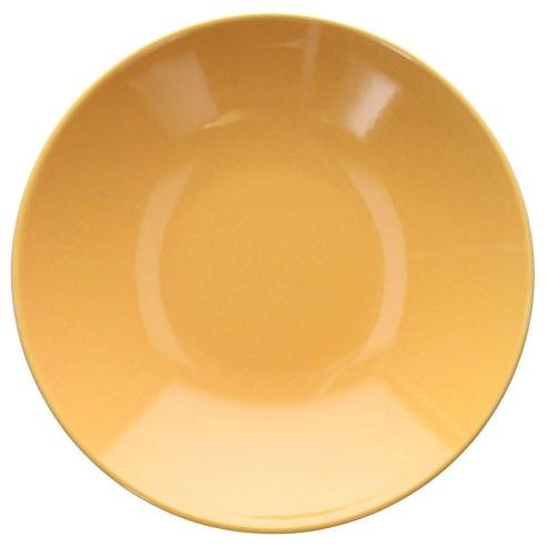 Tognana - Piatto fondo singolo in gres porcellanato 22 cm giallo linea Natural Love