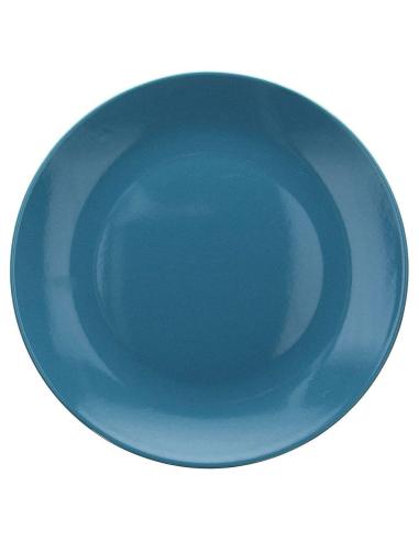 Tognana - Single dessert plate in porcelain stoneware 20 cm teal Natural Love line