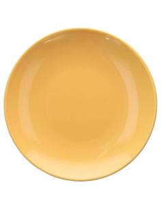 Tognana - Single dessert plate in porcelain stoneware 20 cm yellow Natural Love line