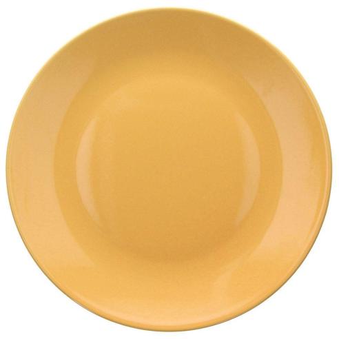 Tognana - Piatto piano singolo in gres porcellanato 26 cm giallo linea Natural Love