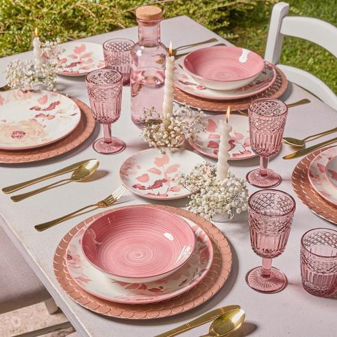 Tognana - Servizio di piatti 18 pezzi in porcellana Roselyn linea Madison