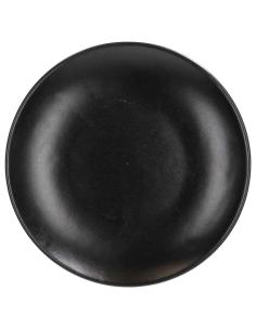 Tognana - Piatto dessert in gres porcellanato linea Ritual nero da 20 cm