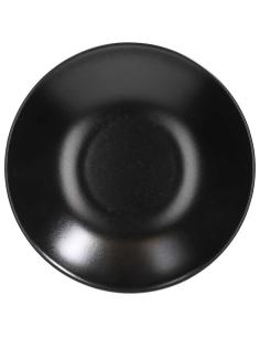 Tognana - 22 cm black Ritual line porcelain stoneware soup plate