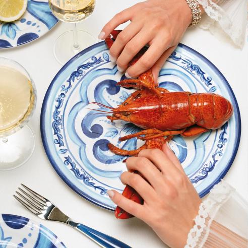 Guzzini - Piatto piano in melamina linea Blues 27 cm Table Decor