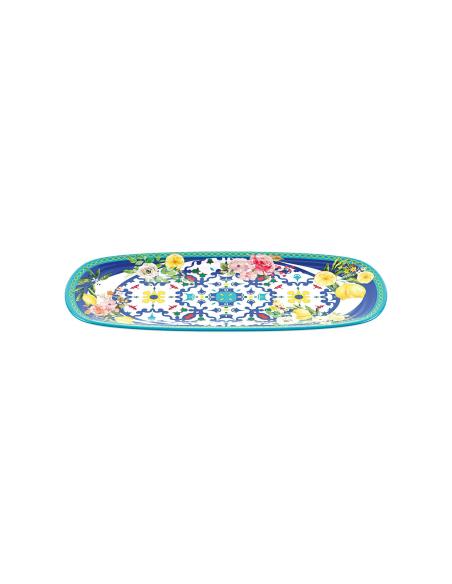 Guzzini - Small rectangular tray in melamine Flower&Lemon line 39 cm