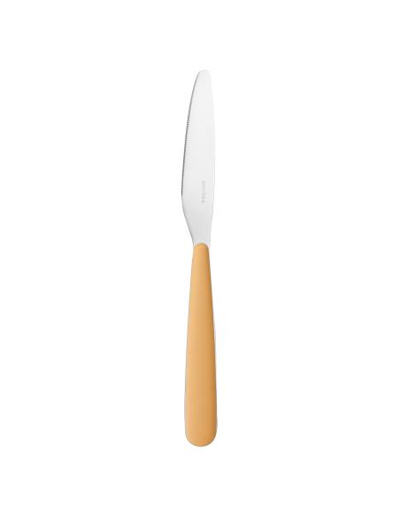 Guzzini - Coltello da tavola in acciaio inox linea POP giallo senape