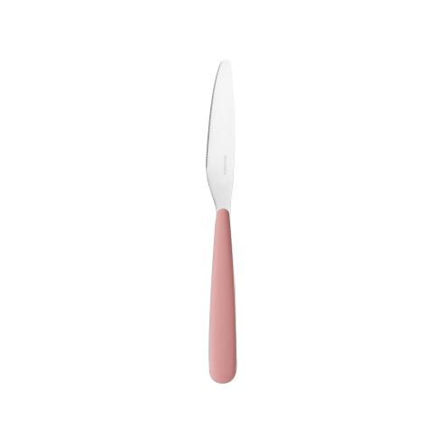 Coltello acciaio Guzzini manico rosa cipria
