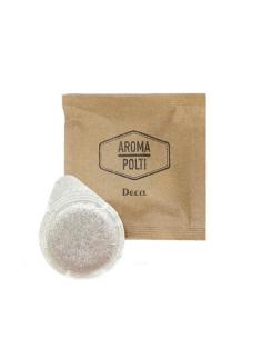 Aroma Polti - Caffè in cialde compostabili E.S.E. gusto Decaffeinato box da 100 pezzi