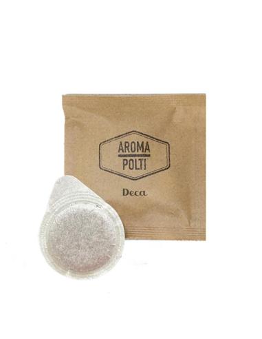 Aroma Polti - Coffee in compostable pods E.S.E. Decaffeinated flavor box of 100 pieces