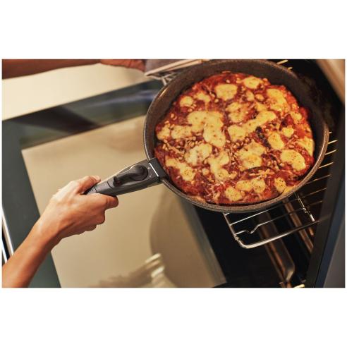 Ballarini - Torre set 2 padelle in alluminio antiaderente Ceraforce da 24 e 28 cm più manico removibile