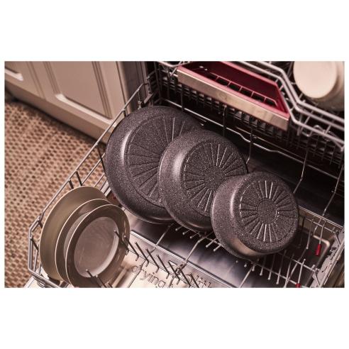 Ballarini - Torre set 2 padelle in alluminio antiaderente Ceraforce da 24 e 28 cm più manico removibile