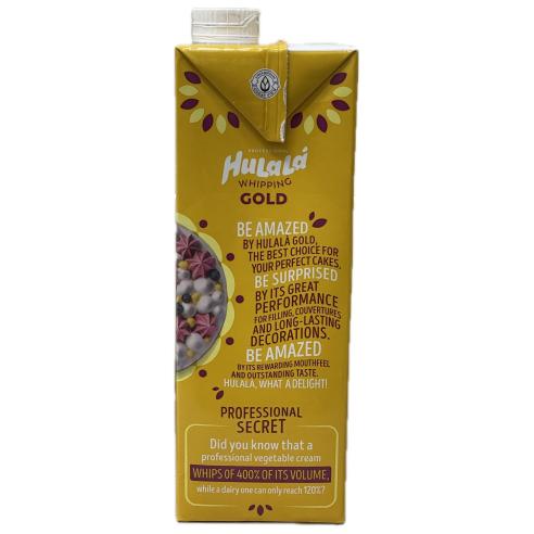 Hulalà - Crema vegetale da montare Whipping Gold 1 litro