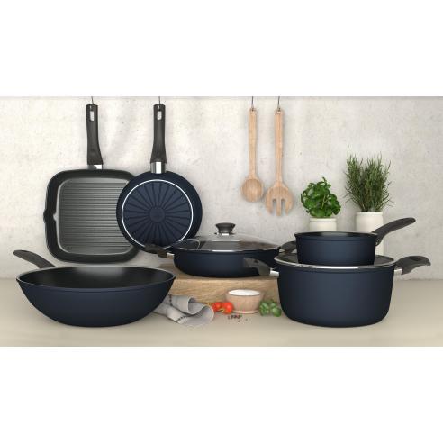 Ballarini - Padella Wok antiaderente in alluminio 28 cm Cervia – Compatibile Induzione