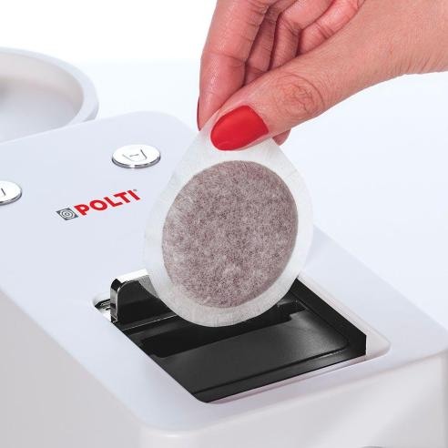 Polti - Macchina caffè espresso a cialda ad espulsine automatica Coffea S15W bianca