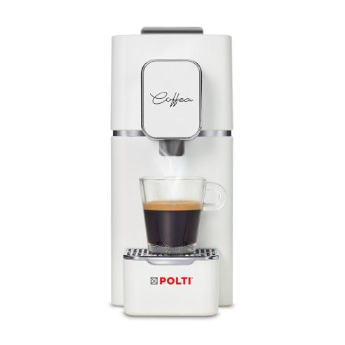 Polti - Macchina caffè espresso a cialda ad espulsine automatica Coffea S15W bianca
