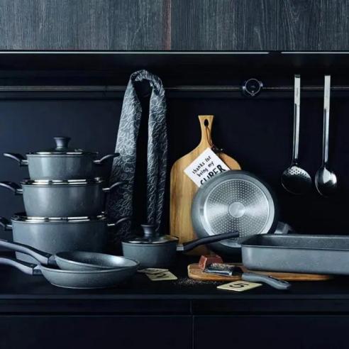 Tognana - Batteria di pentole 12 pezzi Phaetra Style in alluminio forgiato – Induzione –